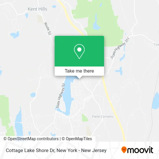 Cottage Lake Shore Dr map