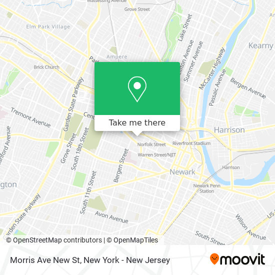 Mapa de Morris Ave New St
