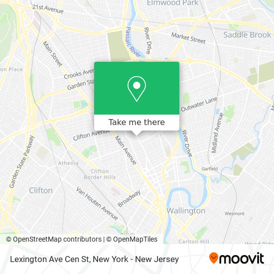 Mapa de Lexington Ave Cen St