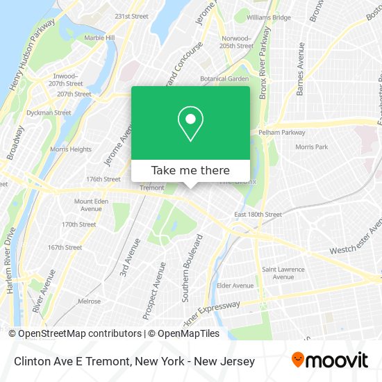 Mapa de Clinton Ave E Tremont