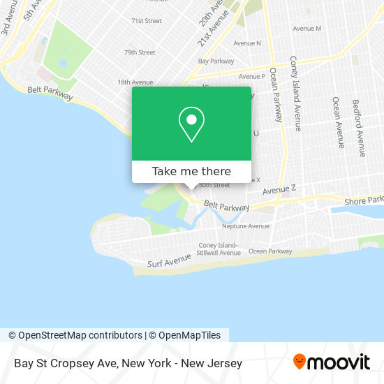 Mapa de Bay St Cropsey Ave