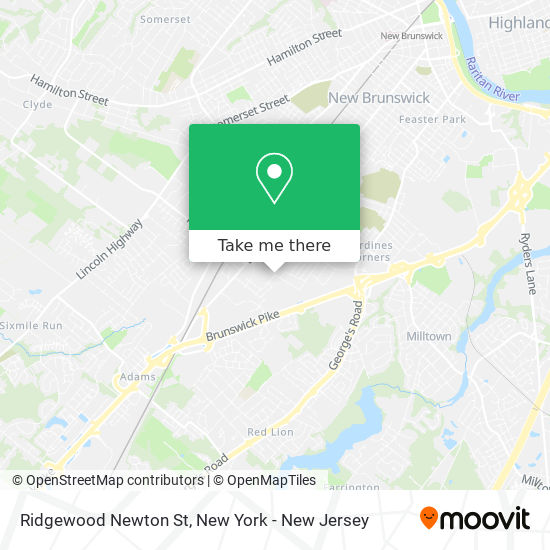 Mapa de Ridgewood Newton St