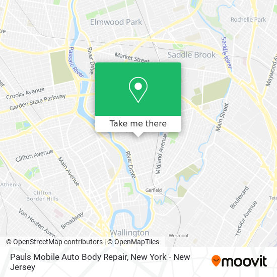 Pauls Mobile Auto Body Repair map