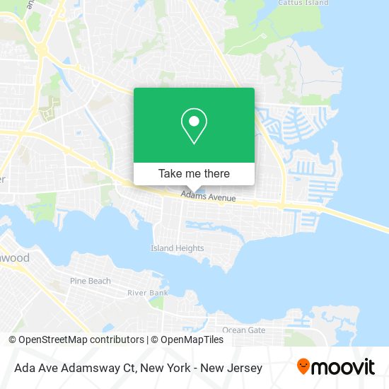 Ada Ave Adamsway Ct map