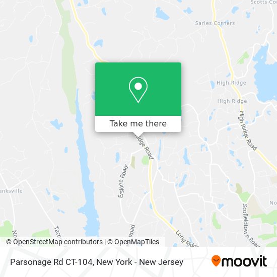 Parsonage Rd CT-104 map