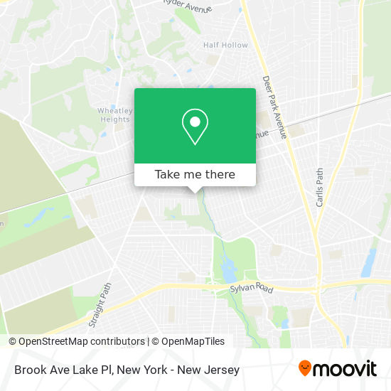 Brook Ave Lake Pl map