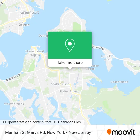 Manhan St Marys Rd map