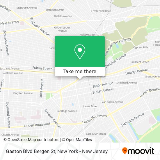 Mapa de Gaston Blvd Bergen St