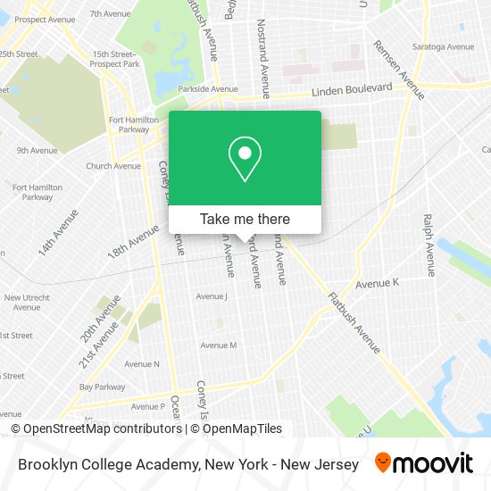 Brooklyn College Academy map
