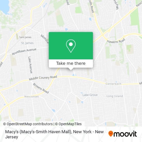 Mapa de Macy's (Macy's-Smith Haven Mall)