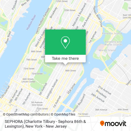 SEPHORA (Charlotte Tilbury - Sephora 86th & Lexington) map