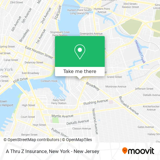 A Thru Z Insurance map
