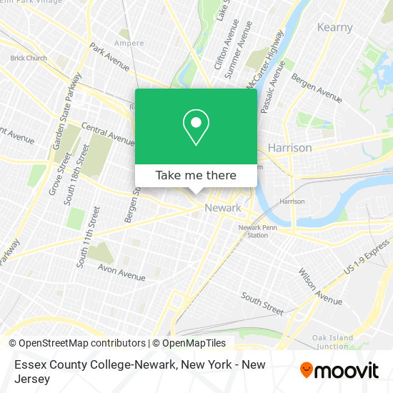 Mapa de Essex County College-Newark