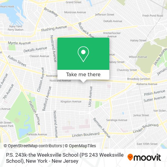 Mapa de P.S. 243k-the Weeksville School (PS 243 Weeksville School)