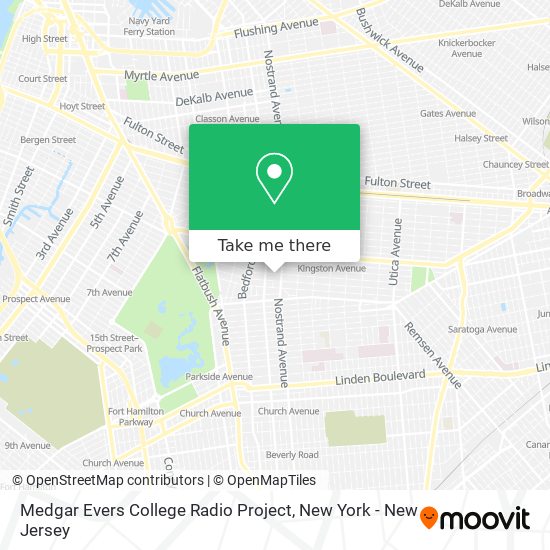 Mapa de Medgar Evers College Radio Project