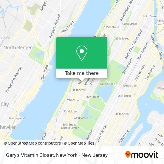 Mapa de Gary's Vitamin Closet