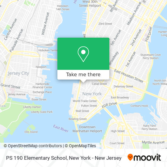 PS 190 Elementary School map