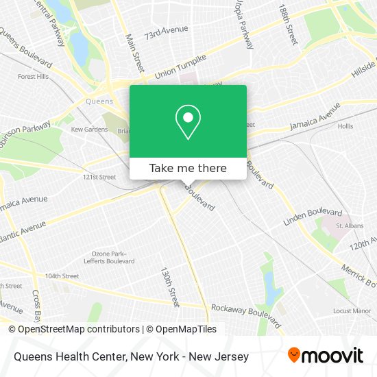 Mapa de Queens Health Center