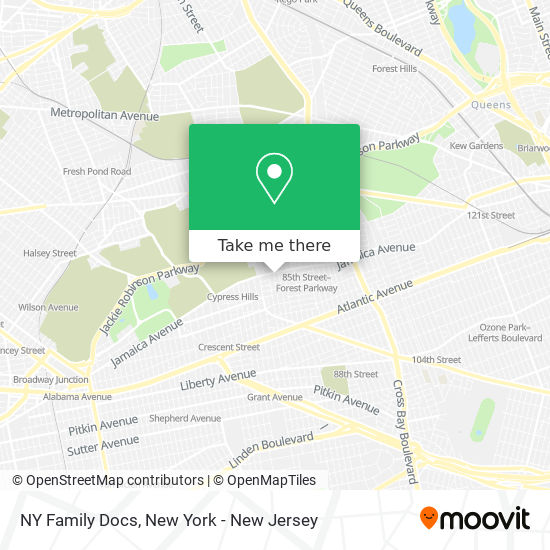 NY Family Docs map