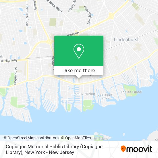 Copiague Memorial Public Library (Copiague Library) map