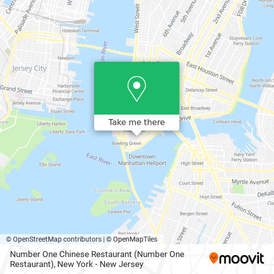 Mapa de Number One Chinese Restaurant