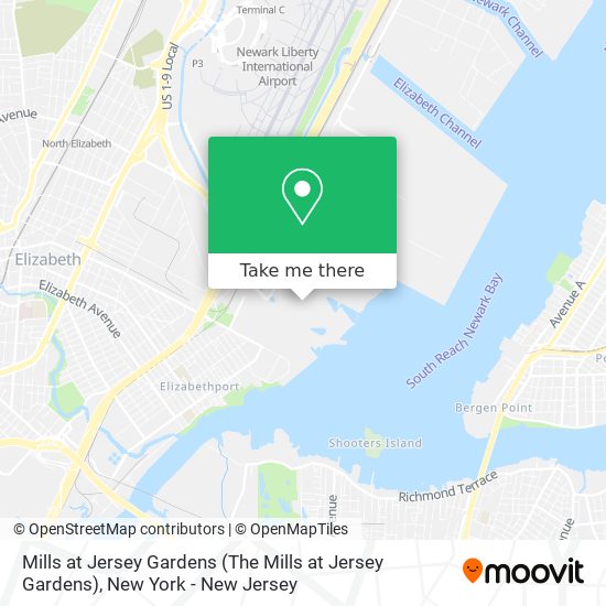 Mapa de Mills at Jersey Gardens