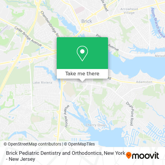 Brick Pediatric Dentistry and Orthodontics map