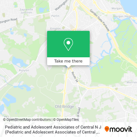 Mapa de Pediatric and Adolescent Associates of Central N J