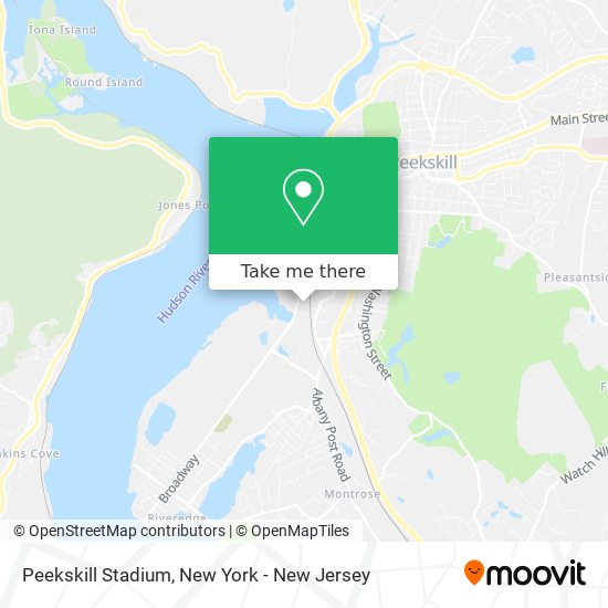 Mapa de Peekskill Stadium