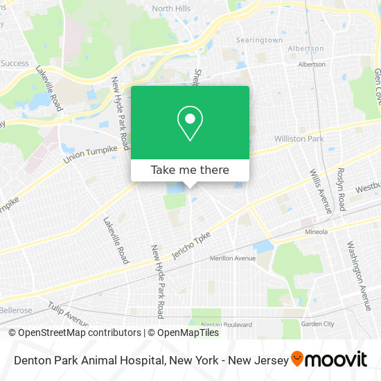 Mapa de Denton Park Animal Hospital