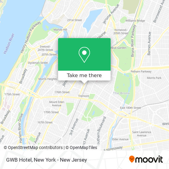 Mapa de GWB Hotel