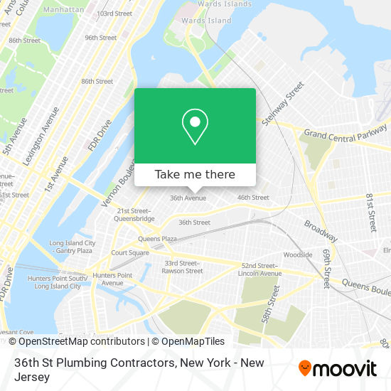 36th St Plumbing Contractors map