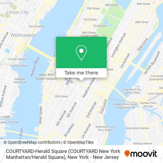 Mapa de COURTYARD-Herald Square (COURTYARD New York Manhattan / Herald Square)