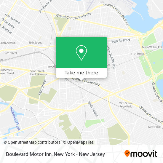 Mapa de Boulevard Motor Inn