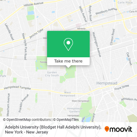 Adelphi University (Blodget Hall Adelphi University) map