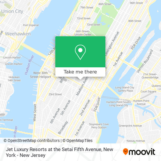 Mapa de Jet Luxury Resorts at the Setai Fifth Avenue