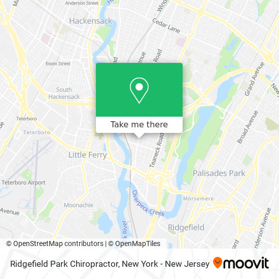 Mapa de Ridgefield Park Chiropractor