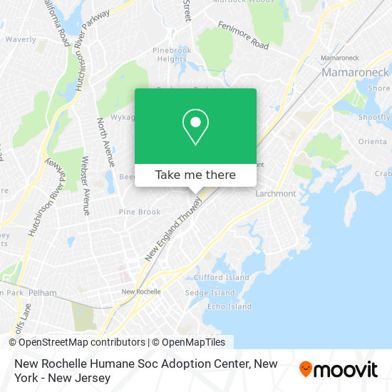 Mapa de New Rochelle Humane Soc Adoption Center