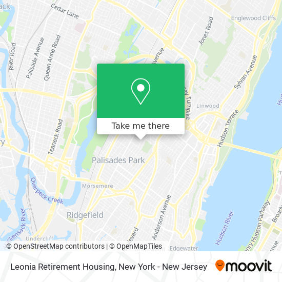 Leonia Retirement Housing map