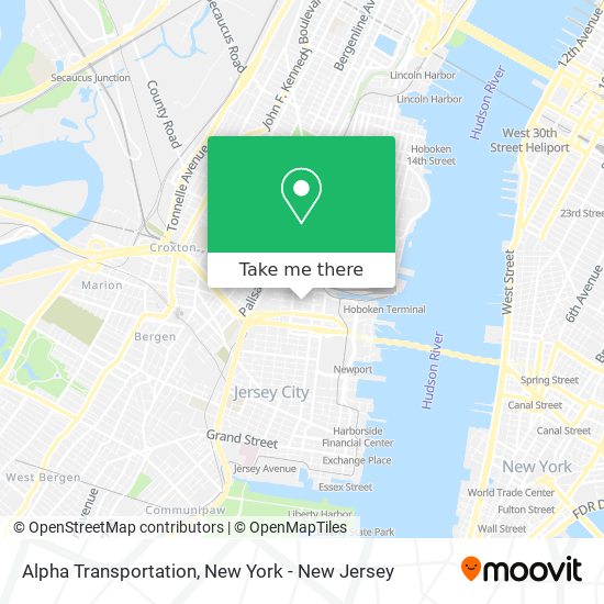 Alpha Transportation map