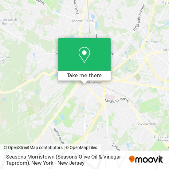 Seasons Morristown (Seasons Olive Oil & Vinegar Taproom) map