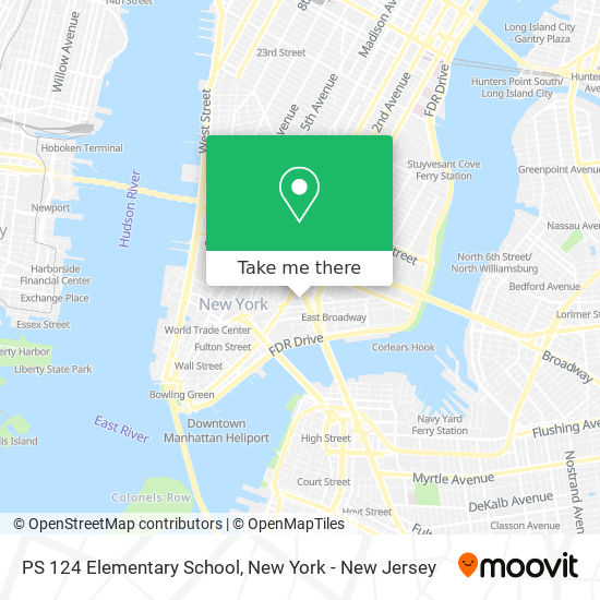 PS 124 Elementary School map