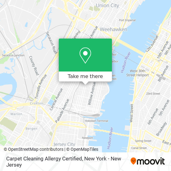 Carpet Cleaning Allergy Certified map