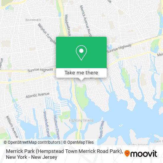 Mapa de Merrick Park (Hempstead Town Merrick Road Park)