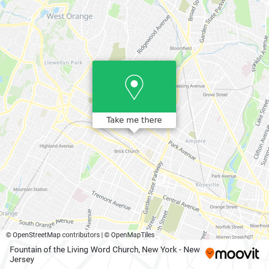 Fountain of the Living Word Church map