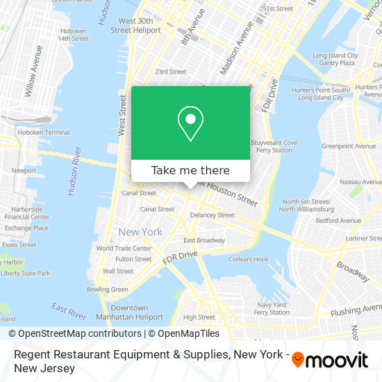 Mapa de Regent Restaurant Equipment & Supplies