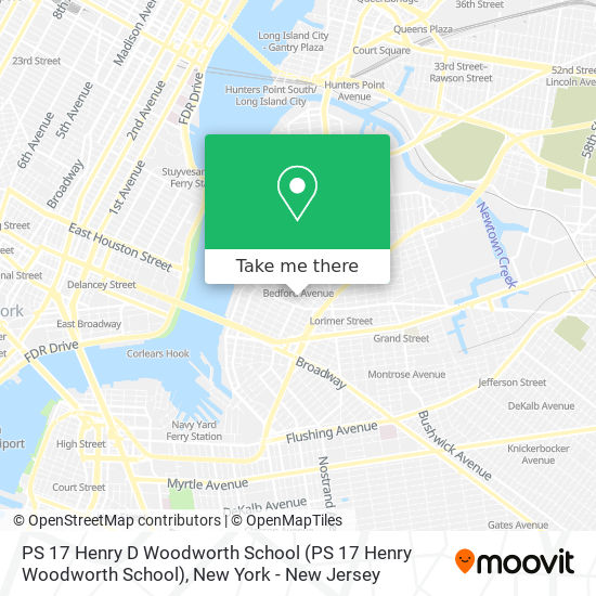 PS 17 Henry D Woodworth School map