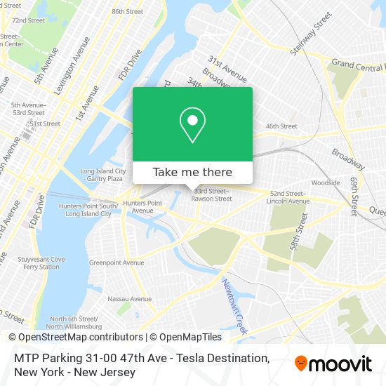 Mapa de MTP Parking 31-00 47th Ave - Tesla Destination