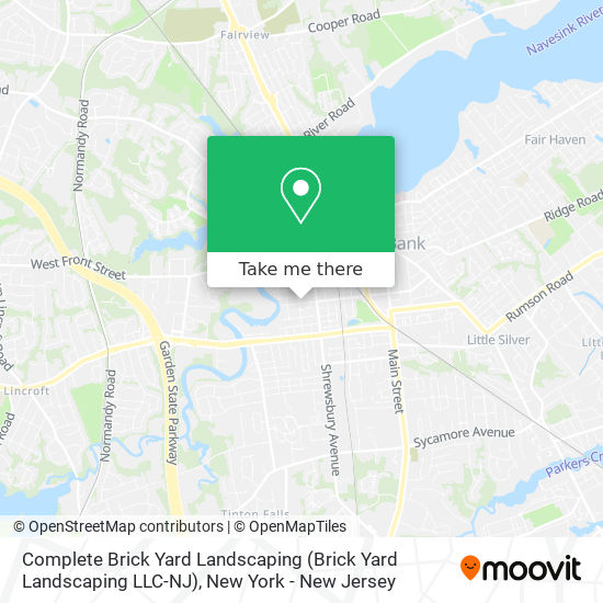 Mapa de Complete Brick Yard Landscaping (Brick Yard Landscaping LLC-NJ)