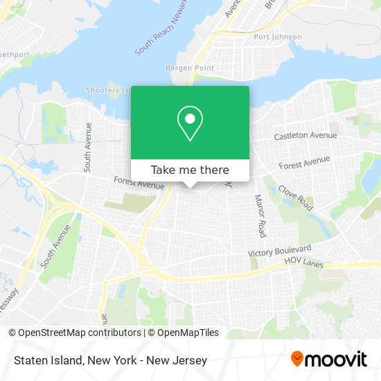 Mapa de Staten Island